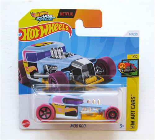 HOT WHEELS MOD ROD 61/250 1:64 BLUE HW ART CARS 1/10