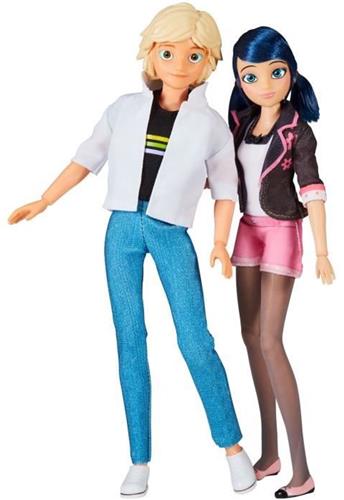 Set van 2 poppen - BANDAI - Miraculous - P50377 - Marinette & Adrien - 26 cm