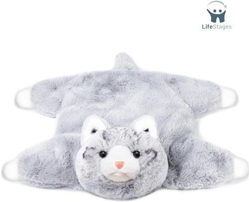 LifeStages - Verzwaringsknuffel - Kalmerende En Troostende - Gewogen Deken Kat - Knuffelbeest - Gewogen Schootdeken Voor Sensorische Stoornis - 2 KG