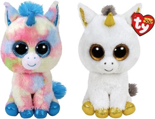 Ty - Knuffel - Beanie Buddy - Blitz Unicorn & Pegasus Unicorn