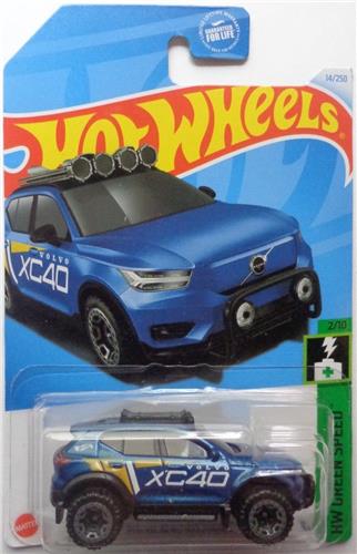 HOT WHEELS VOLVO XC40 RECHARGE 14/250 BLUE (1:64) HW GREEN SPEED 2/10