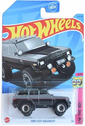 HOT WHEELS JEEP 1988 WAGONEER GREY 52/250 1:64 HW THE 80's 5/10