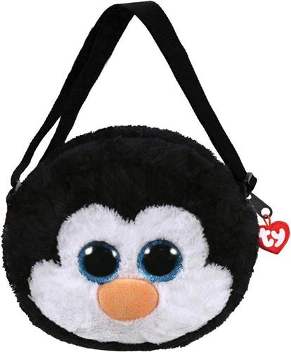 Ty Schoudertas Waddles 19 Cm Zwart/wit