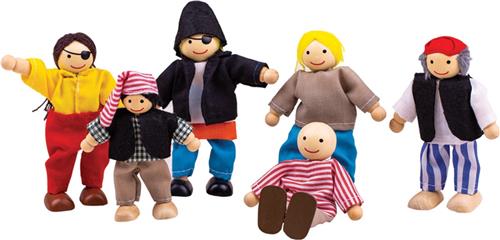 Bigjigs - Piraten - Poppenhuispoppetjes (JT126)