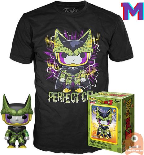 Funko POP! & TEE BOX Perfect Cell Metallic - Dragonball Z Exclusive - Medium