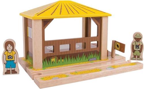 Bigjigs treinbaanonderdeel Safari uitkijkpost