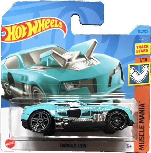 HOT WHEELS TWINDUCTION TURQOISE 73/250 1:64 HW MUSCLE MANIA 1/10