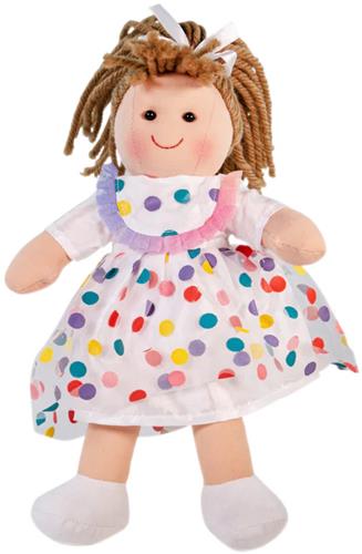 Bigjigs babypop stoffen pop lappen pop Phoebe ca 25cm