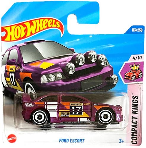 HOT WHEELS FORD ESCORT MK5 17 BILSTEIN 1:64 113/250 HW COMPACT KINGS 4/10 SHORT CART 2025