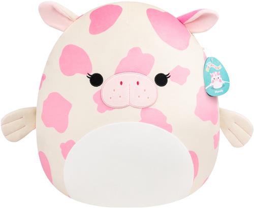 Squishmallows - Large Plush 40cm Mondy - Hot Pink And White Sea Cow