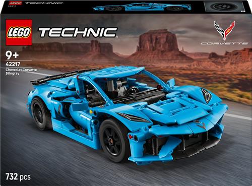 LEGO® Technic Chevrolet Corvette Stingray  Blauw Modelauto, Speelgoed voor Kinderen, Voertuigcadeau voor Jongens en Meisjes Vanaf 9 jaar 42217