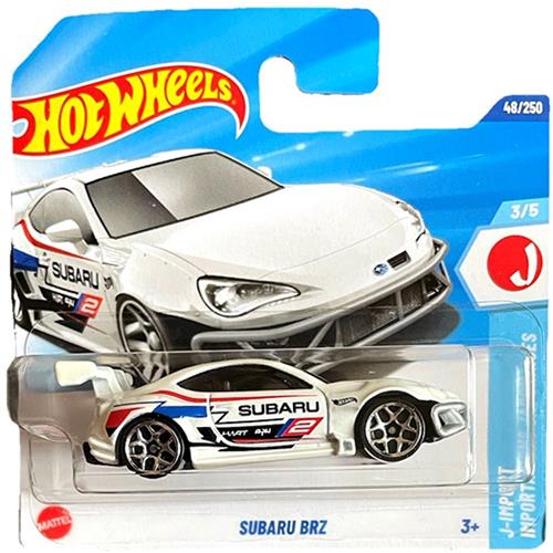HOT WHEELS SUBARU BRZ PANDEM WHITE 1:64 48/250 HW J-IMPORT 3/5 SHORT CARD 2025
