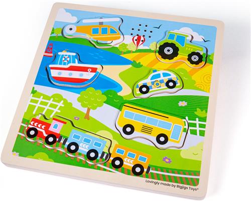 Bigjigs Puzzel Geluid Transport