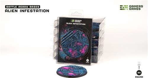 Alien Infestation Base Pre-Painted (1x 90mm Round)