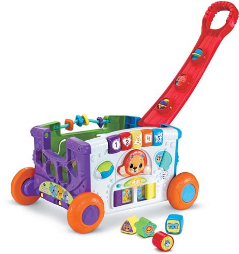 VTech Baby SUPER CHARIOT INTERACTIF MULTI-ACTIVITÉS, 1 jaar, Batterijen vereist, AA, Kunststof, Meerkleurig