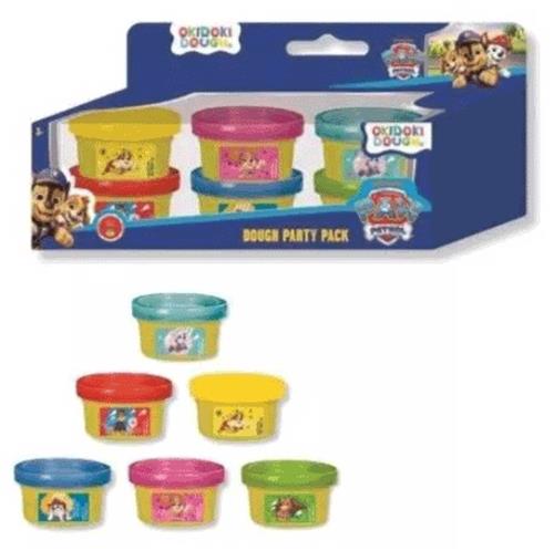 Paw Patrol Okidoki Dough Partypack 6X