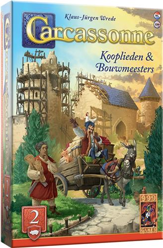 999 Games - Carcassonne: Kooplieden & Bouwmeesters - Uitbreiding 2 - Nieuwe Versie