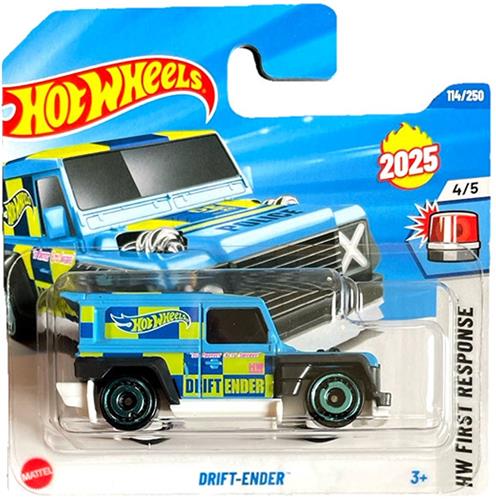 HOT WHEELS DRIFT-ENDER LAND ROVER 114/250 1:64 HW FIRST RESPONSE 4/5 SHORT CARD 2025