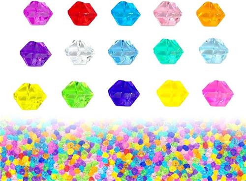 Set van 320 kleurrijke edelstenen - Acryl diamanten voor kinderen en feestdecoratie