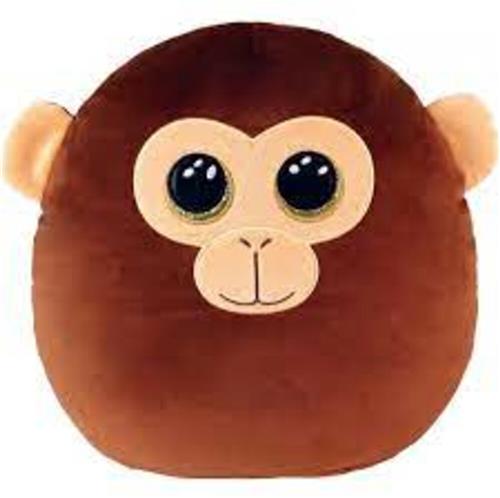 TY Squish a Boo Dunston Brown Monkey 20 cm