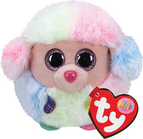 Ty - Knuffel - Teeny Puffies - Rainbow Poodle - 10cm