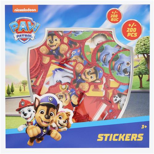Paw Patrol XL Sticker Pakket - Inclusief 200 Grote Stickers - Stickerset - Knutselen & Kleuren - Tekenen - Knutsel Set - Hoge Kwaliteit - 200 Losse Stickers van PawPatrol - Knutselpakket - Cadeau voor Jongens & Meisjes - Stickers