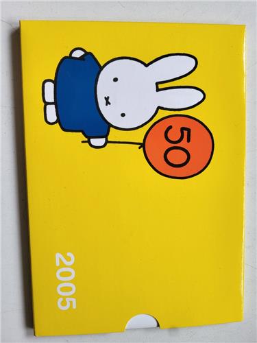 Muntset 50 jaar Nijntje 2005 (euromunten en penning kwaliteit UNC)