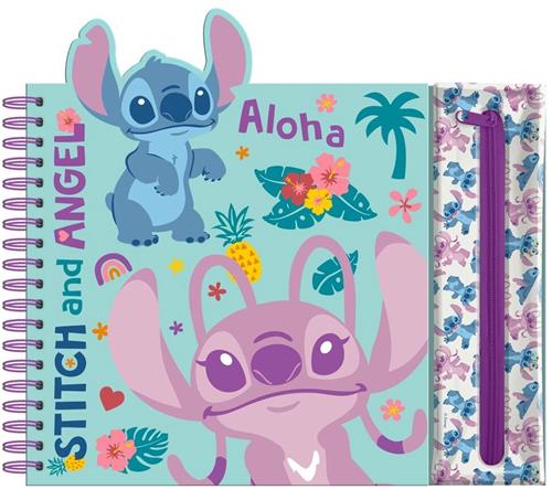 Disney Lilo & Stitch Activiteiten Knutsel Hobby Boekje - Met Etui en potloden - Kleurboek