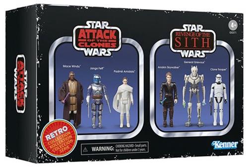 Star Wars The Retro Collection Attack of the Clones & Star Wars: Revenge of the Sith 6-Pack
