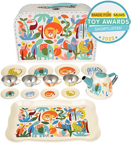 rex london theeservies met koffer wild wonders - 14-delig