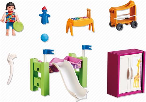 Kinderkamer met hoogslaper / Chambre d'enfant avec lit mezzanine