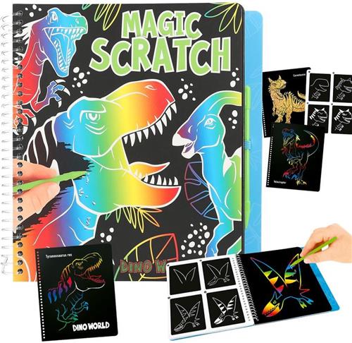 Depesche - Dino World Magic Scratch boek
