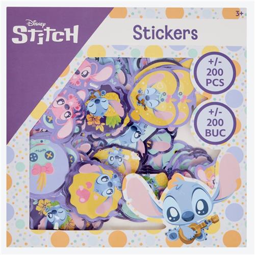 Lilo & Stitch XL Sticker Pakket - Inclusief 200 Grote Stickers - Stickerset - Knutselen & Kleuren - Tekenen - Knutsel Set - Hoge Kwaliteit - 200 Losse Stickers van Lilo en Stitch - Knutselpakket - Cadeau voor Jongens & Meisjes - Stickers