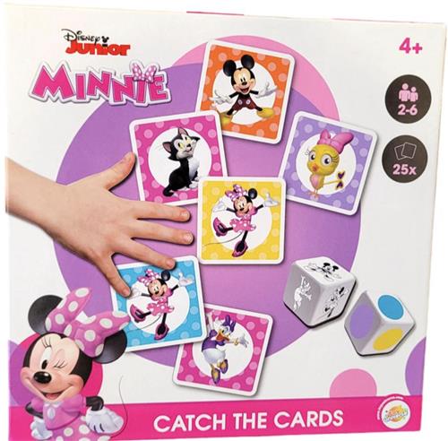 Bordspel 'Catch The Cards' - Editie: Minnie Mouse - Familiespel / Bord Spel / Kaartspel - 2 tot 6 spelers - Vanaf 3 Jaar - Hoge Kwaliteit - Disney Bordspel - Cadeau voor Jongens & Meisjes - Dobbelspel - Verzamel Ze Allemaal! - Mickey & Minnie Mouse