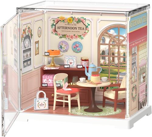 Robotime Honey Tea Lounge - Rolife Mini Super Creator - DWS02B - Bouwpakket - Miniatuurhuisje - Knutselen