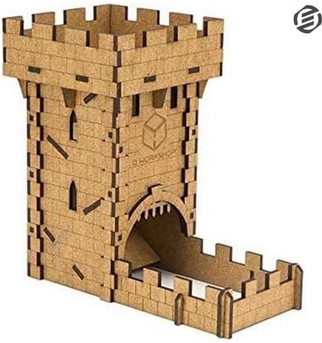 Equivera Dice Tower - Dice Tray - Dobbeltoren - Dobbelsteen Toren - Geschikt Voor Dobbelspellen - Geschikt Voor Dungeons and Dragons