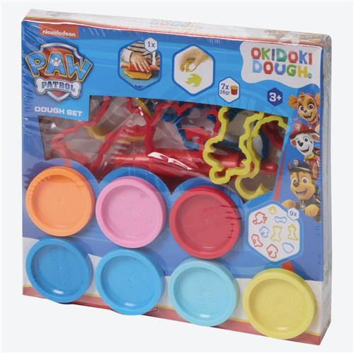 Paw Patrol Klei Pakket - Inclusief: 7 x Kleuren Klei & Vormpjes, Cijfers & Klei Roller - Luxe Pakket - Hoge Kwaliteit - Knutselen - Creatief Speelgoed - Knutselset van PawPatrol - Disney - Cadeau voor Jongens & Meisjes