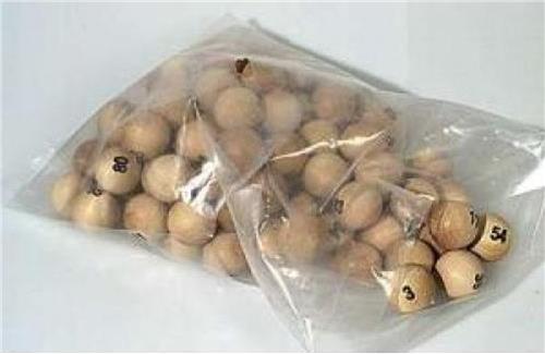 WOODEN BINGO BALLS 1-75