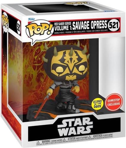 Funko Pop! Star Wars Red Saber Series Volume 1 - Savage Opress #521 Glow in the Dark Exclusive