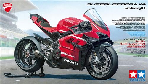 Tamiya Modelbouwpakket Militaire voertuigen - 14143 Ducati Superleggera V4 met Racing Kit - Motorfiets Plastic - 1:12 -