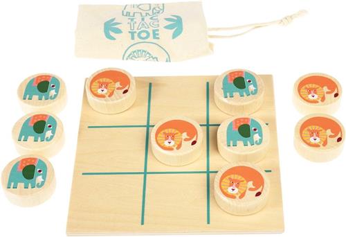 Rex London Houten 3 op een rij - Tic-Tac-Toe Wild Wonders