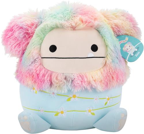 Squishmallows - Medium Plush 30cm Zozo - Rainbow And Blue Bigfoot Wrapped W/Flower Stems