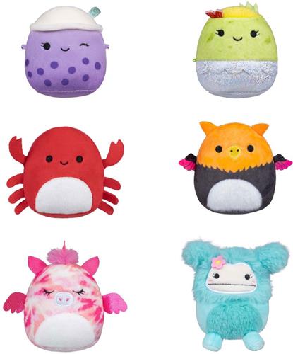 Squishmallows Knuffel Pluche Micromallows - Myrnam Henley, Carlos, Anjara, Joelle, Poplina, 6-pack