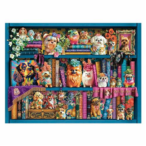 Ravensburger puzzel Precious Porcelain Pugs - Legpuzzel - 500 stukjes