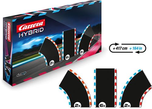 Carrera Racebaanonderdeel - HYBRID - Uitbreidingsset Track Pack 1 - 10 Baanonderdelen onderdeel