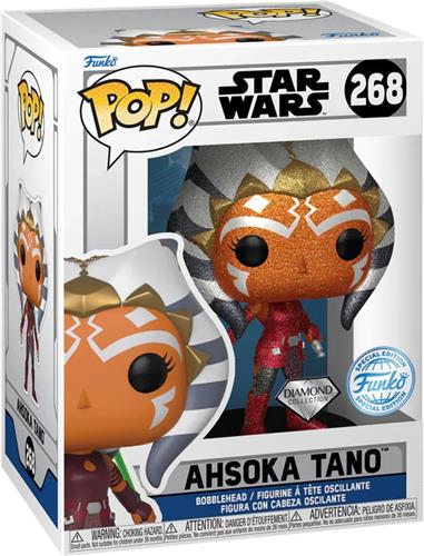 Funko Pop! Star Wars: Ahsoka Tano - Diamond Glitter Exclusive - Special Edition #268