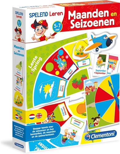 Clementoni - leer de Maanden en Seizoenen - Educatief spel