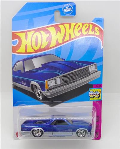 HOT WHEELS El CAMINO 26/250 BLUE 1:64 HW THE '80s 3/10