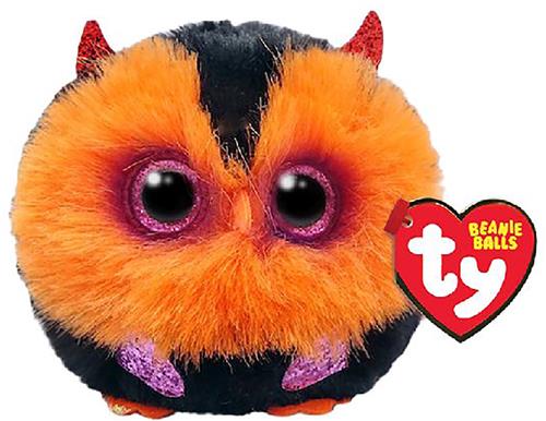 TY Teeny Puffies Halloween Owl Orange 10 cm