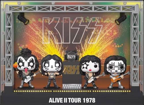 Funko Kiss - POP! Moments DLX 4-Pack Alive II 1978 Tour 9 cm Verzamelfiguur - Multicolours